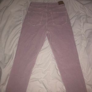 American eagle light pink corduroy jeans